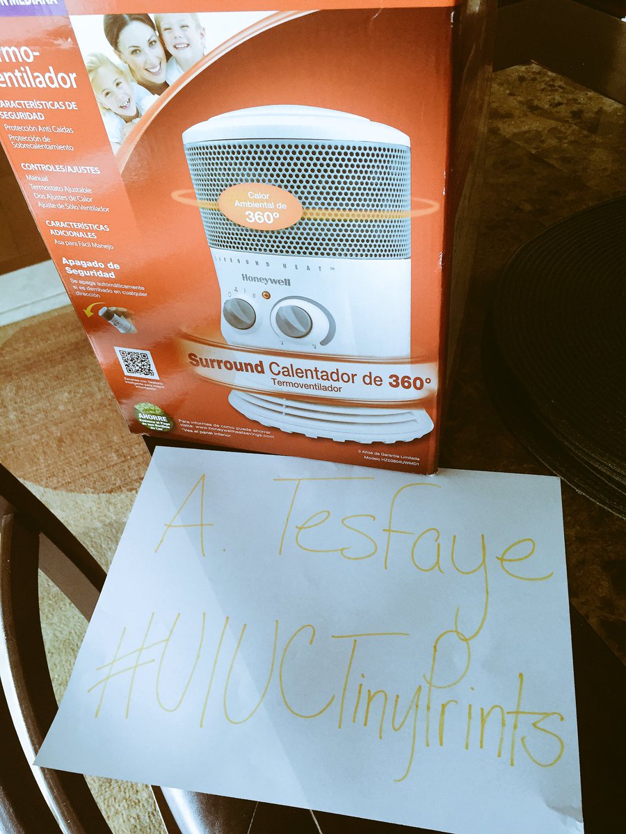 eco_ariam's tweet photo. #UIUCTinyPrints ATesfaye @Devotta_105 Instead of space heaters/coolers, bundle up for warmth or open windows to cool https://t.co/aiTf6IOHuA