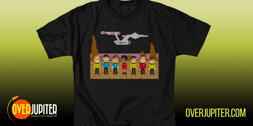 overjupiter's tweet photo. #StarTrek #Trexels in #Tshirt of the Day at https://t.co/w50DB8Og6B.  #GeorgeTakei https://t.co/bSEVtL2ExZ https://t.co/ppQCy4dDHa