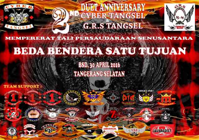 Hayu bro n sist merapat k duet anniversary 2nd CYBER Tangsel n G.R.S Tangsel <a href="/1JiwaTangsel/">SatuJiwa</a>
