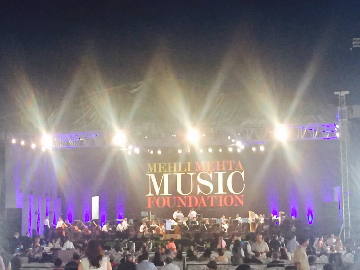 So excited to listen to Zubin mehta, Andrea Bocelli and Maria Katzarava at #mumbai #classical #music