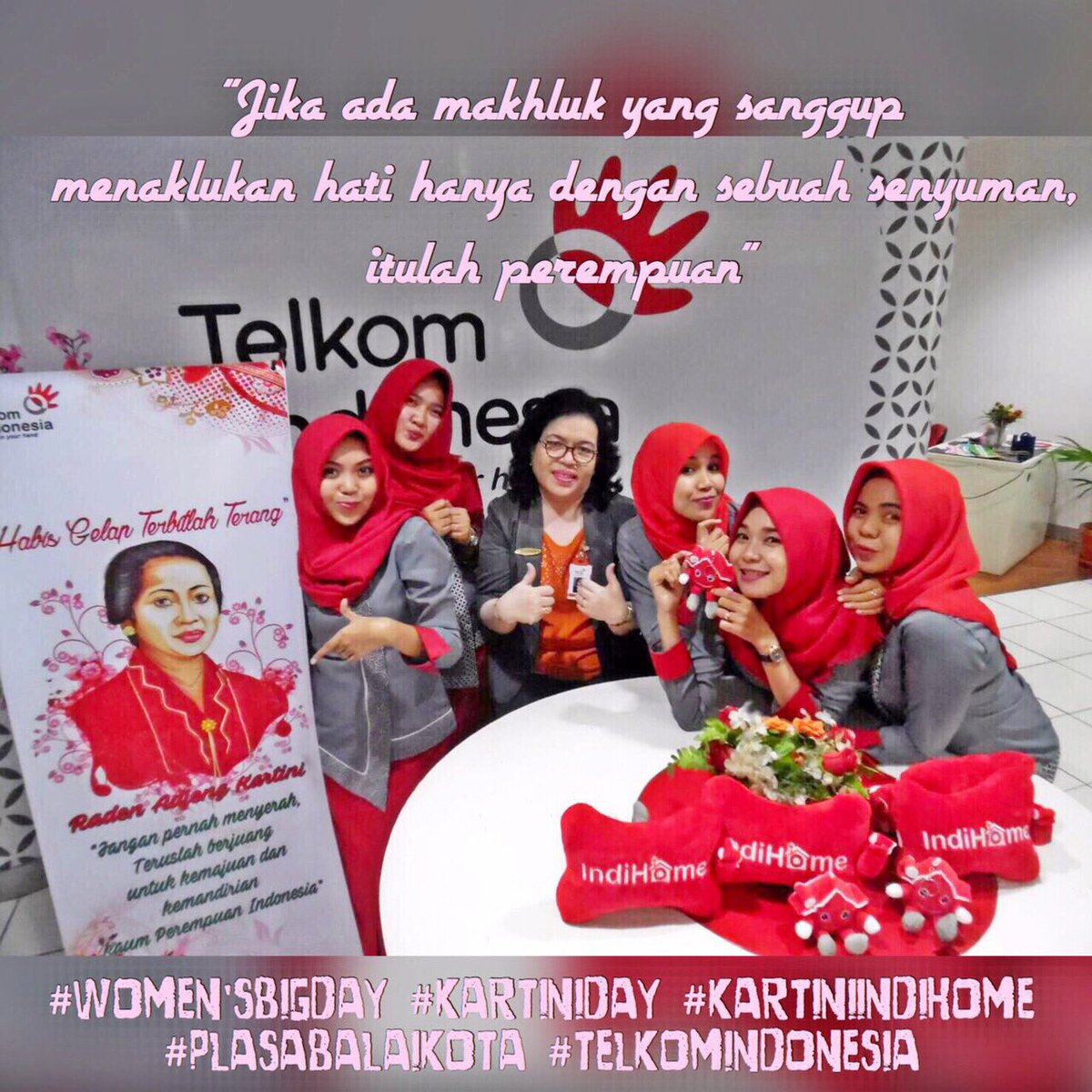 women's big day ❣#TelkomKartini #kartiniindihome #kartiniday #palsatelkombalaikota #makassar <a href="/TelkomIndonesia/">Telkom Indonesia</a>