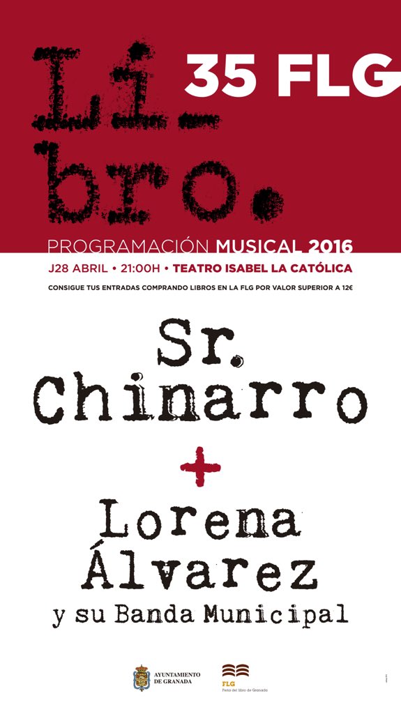 Recuerda que la #FLG2016 también tiene programación musical #MúsicaXLibros