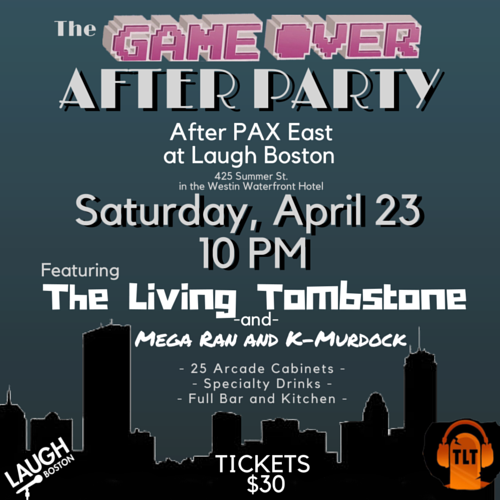 LaughBoston's tweet image. More proof that Saturday's #PAX2016 afterparty is going to be bomb. #Boston #gaming | bit.ly/PAX-AP
