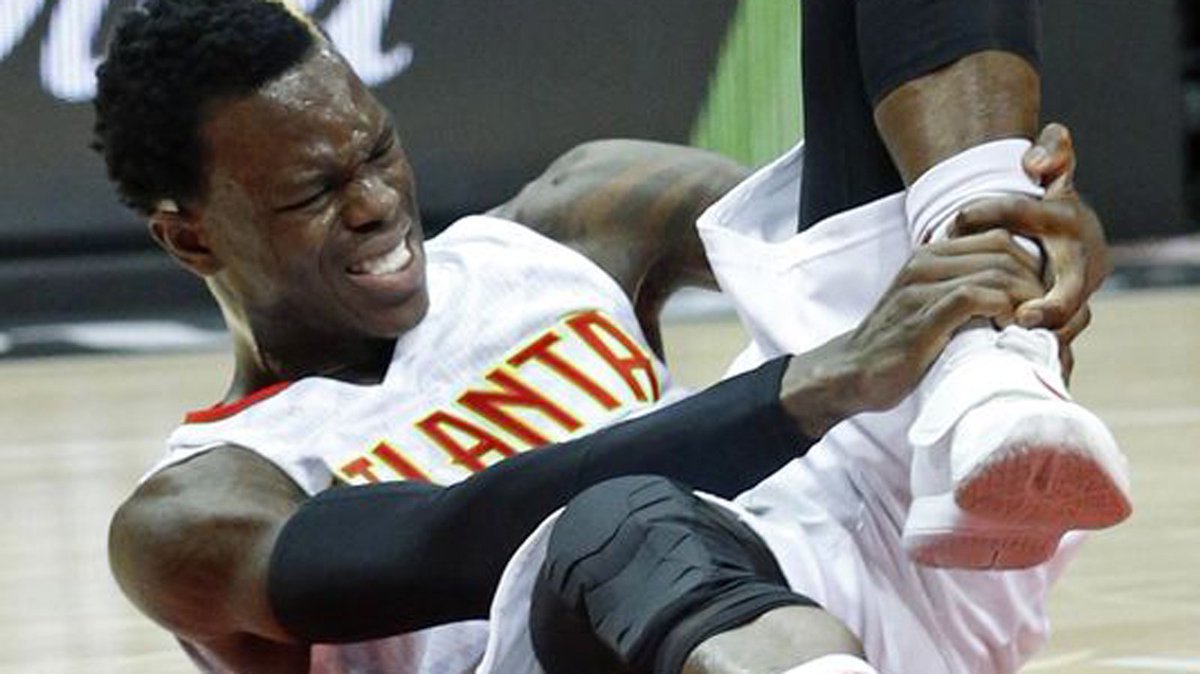 Atlanta Hawks Dennis Schroder Atlanta Hawks Guard Dennis Schroder Suffers Ankle Injury Rays Negative Usa Today Sports Scoopnest