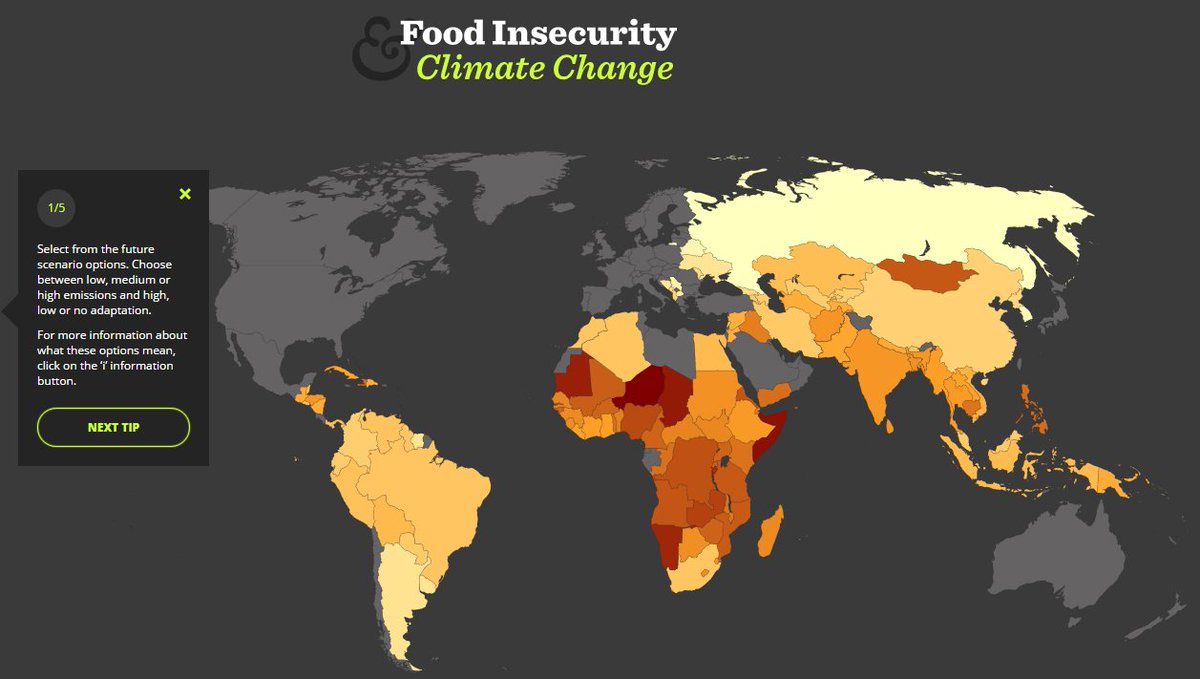 UNVolunteers's tweet photo. This tool allows you to see future climate scenarios &amp; their relationship w/ food insecurity https://t.co/WFbxEfPg2S https://t.co/yjQn01WUPV