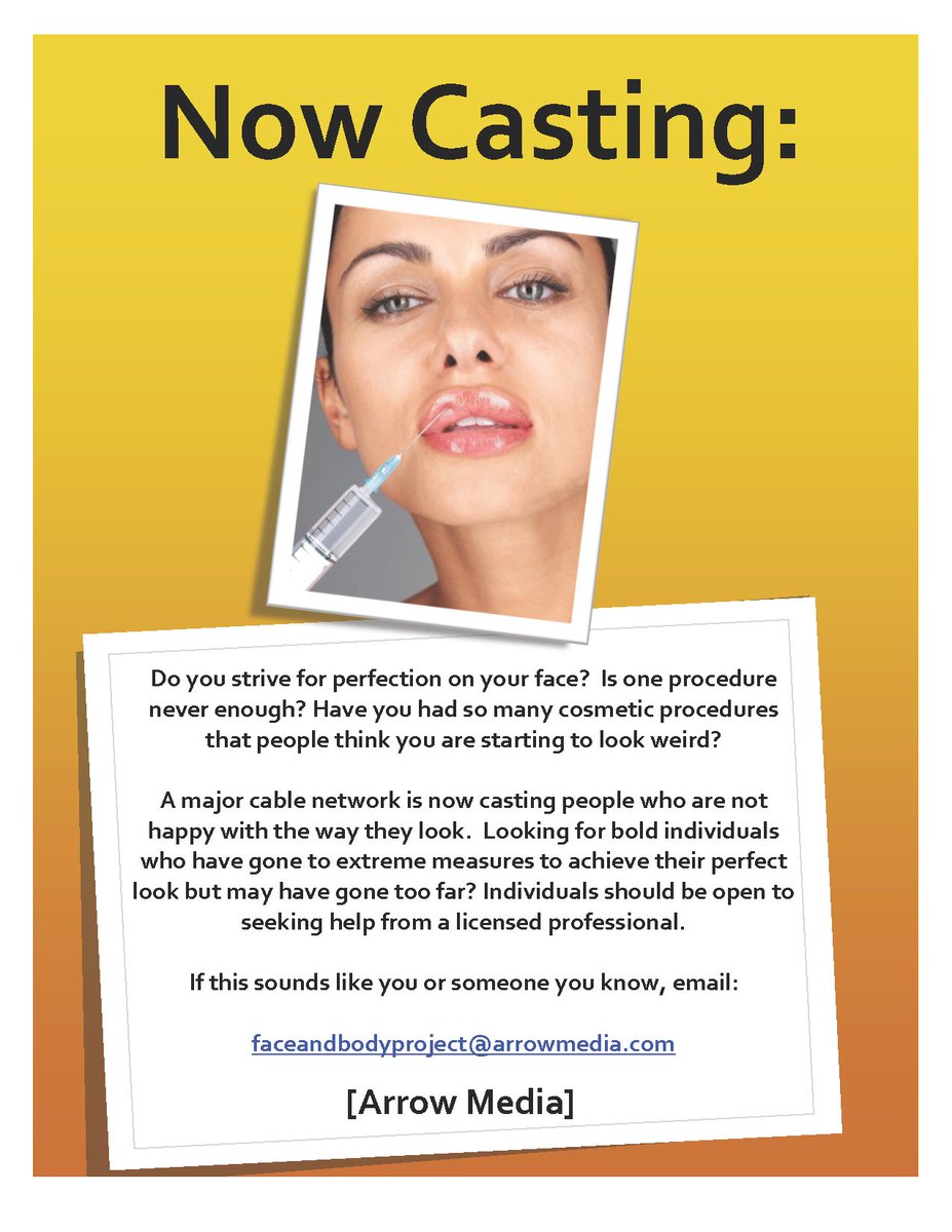 faceandbody5's tweet photo. #bodyimage #bdd #hatemyface #thygap Now casting individuals who suffer from Body Dysmorphia, contact us for help https://t.co/X5dJZGaiGh