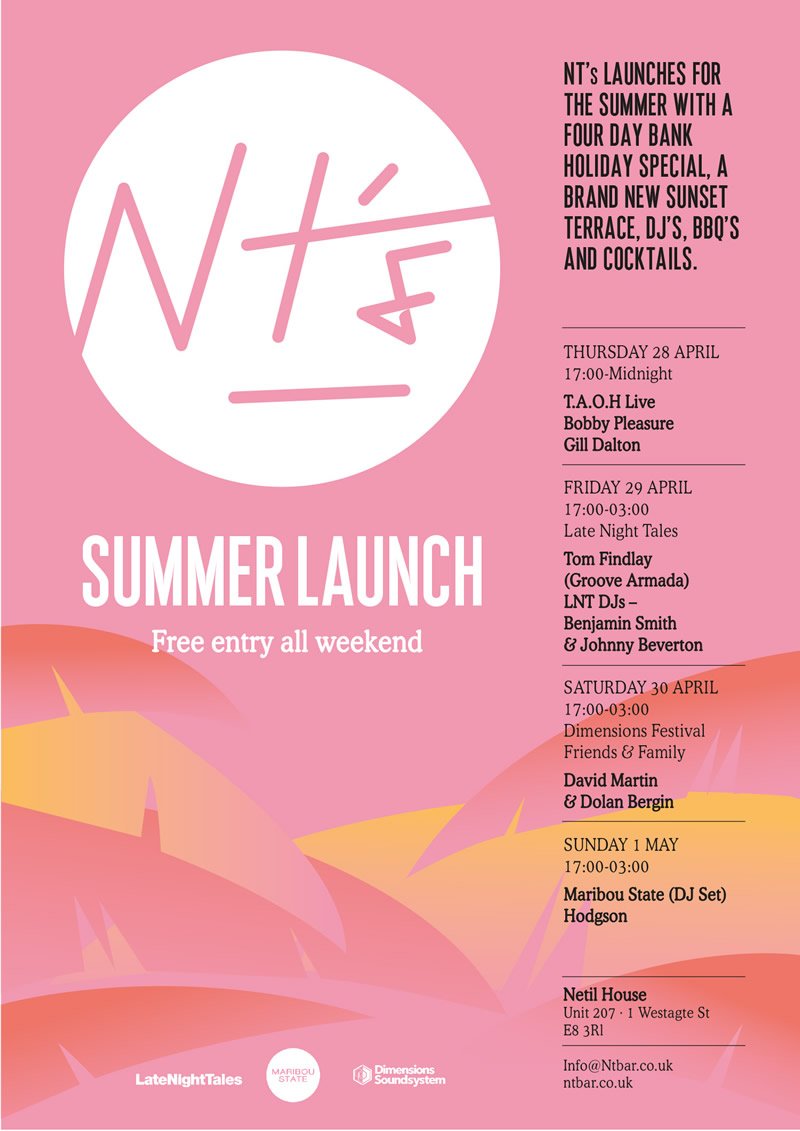 thehackneyscene's tweet image. NT’s is back and launches for the summer with a four day bank holiday special