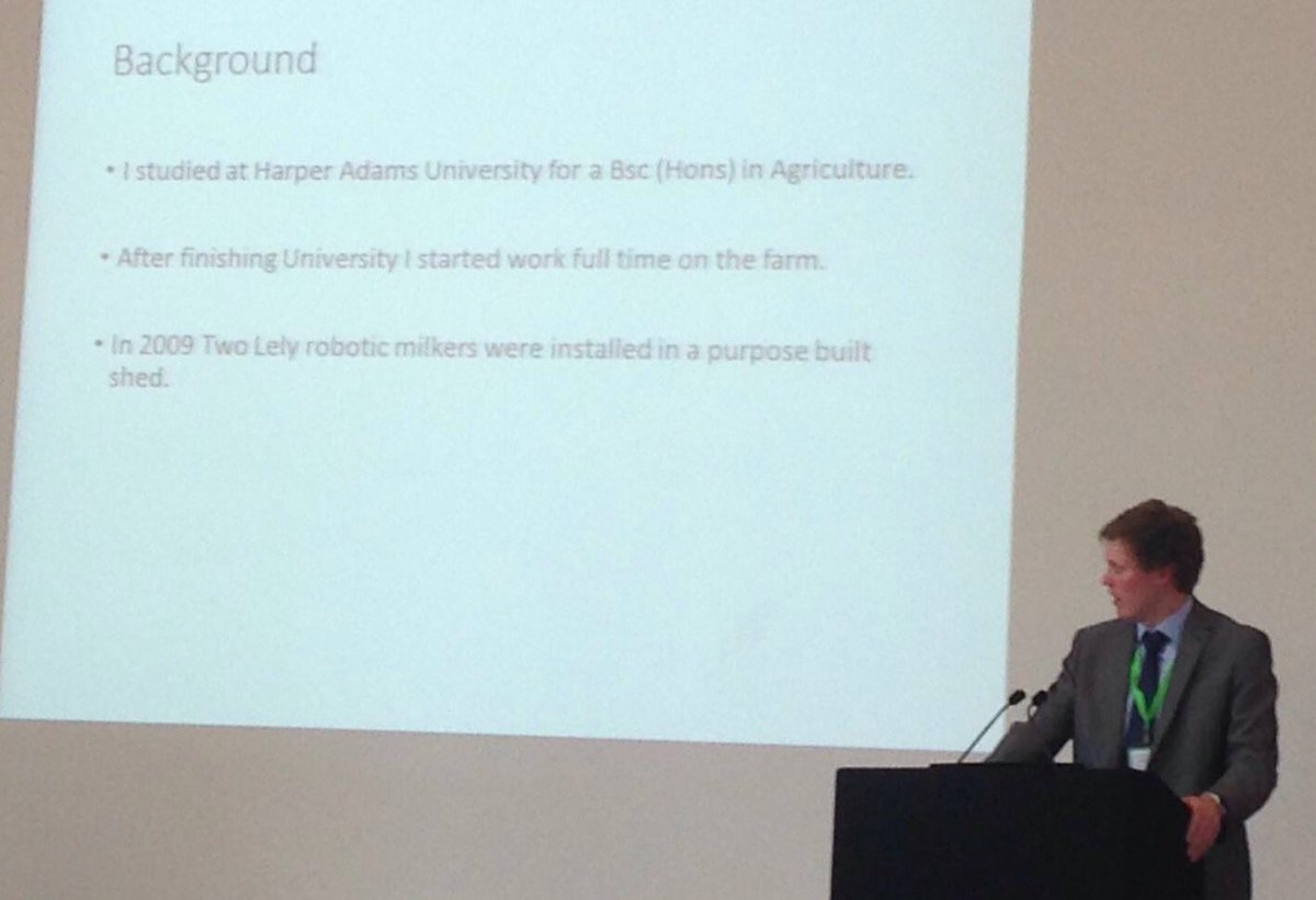 NSF_Agriculture's tweet photo. @hill010415 Thomas Hill, ex @HarperAdamsUni student talking at #generationfarm Conference today https://t.co/TRqwImEPh7