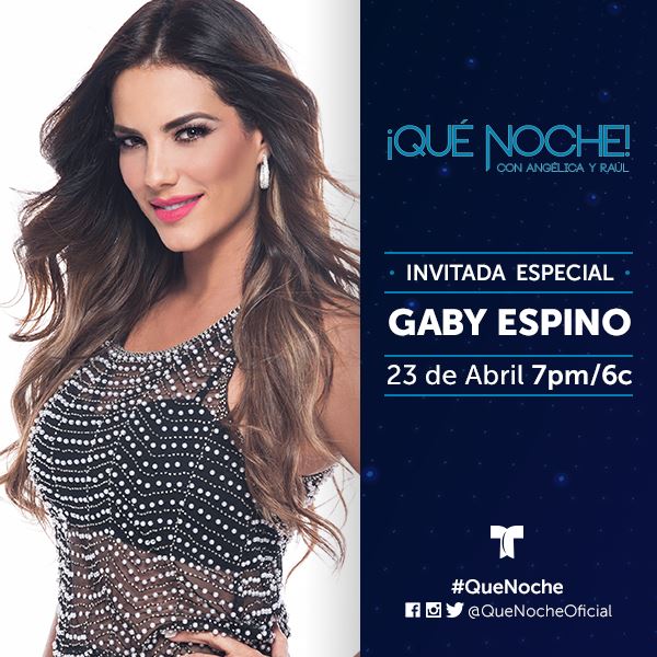 .<a href="/gabyespino/">gaby espino</a> llega este sábado a <a href="/QueNocheOficial/">Qué Noche con A&R</a> con un adelanto de lo que veremos en los #Billboards2016 #QueNoche