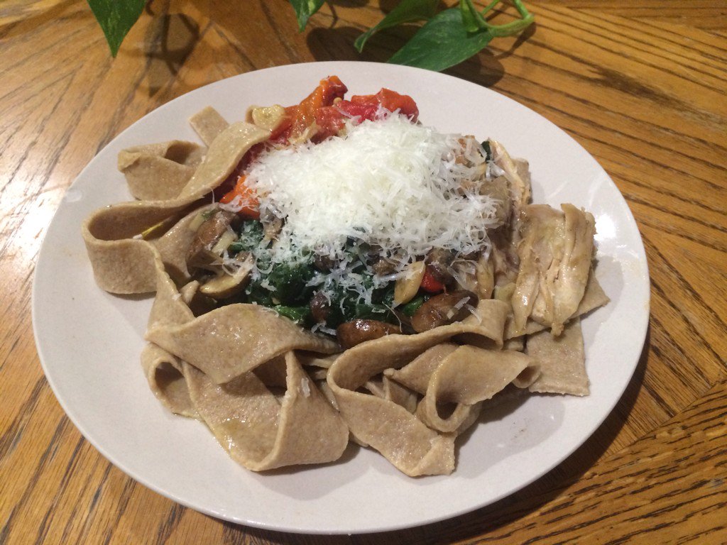 MrBrandon's tweet image. After you've learned how to make bread and cured salmon, take a shot a pasta making.