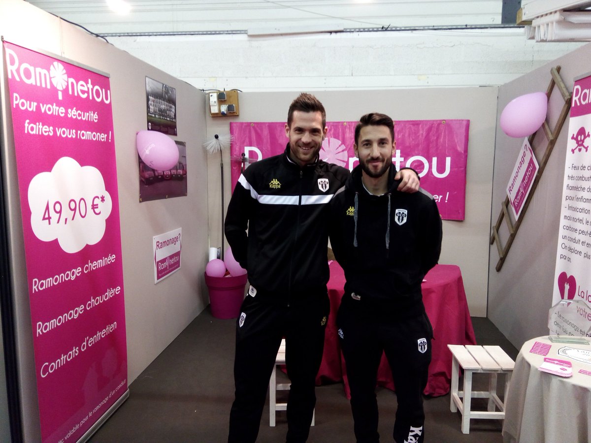Le <a href="/sco_angers/">Euro sk</a>   sur le stand Ramonetou   avec Yoann Andreu  et Denis Petrić   au @AnG_ExpoCongres  #Foire #Angers