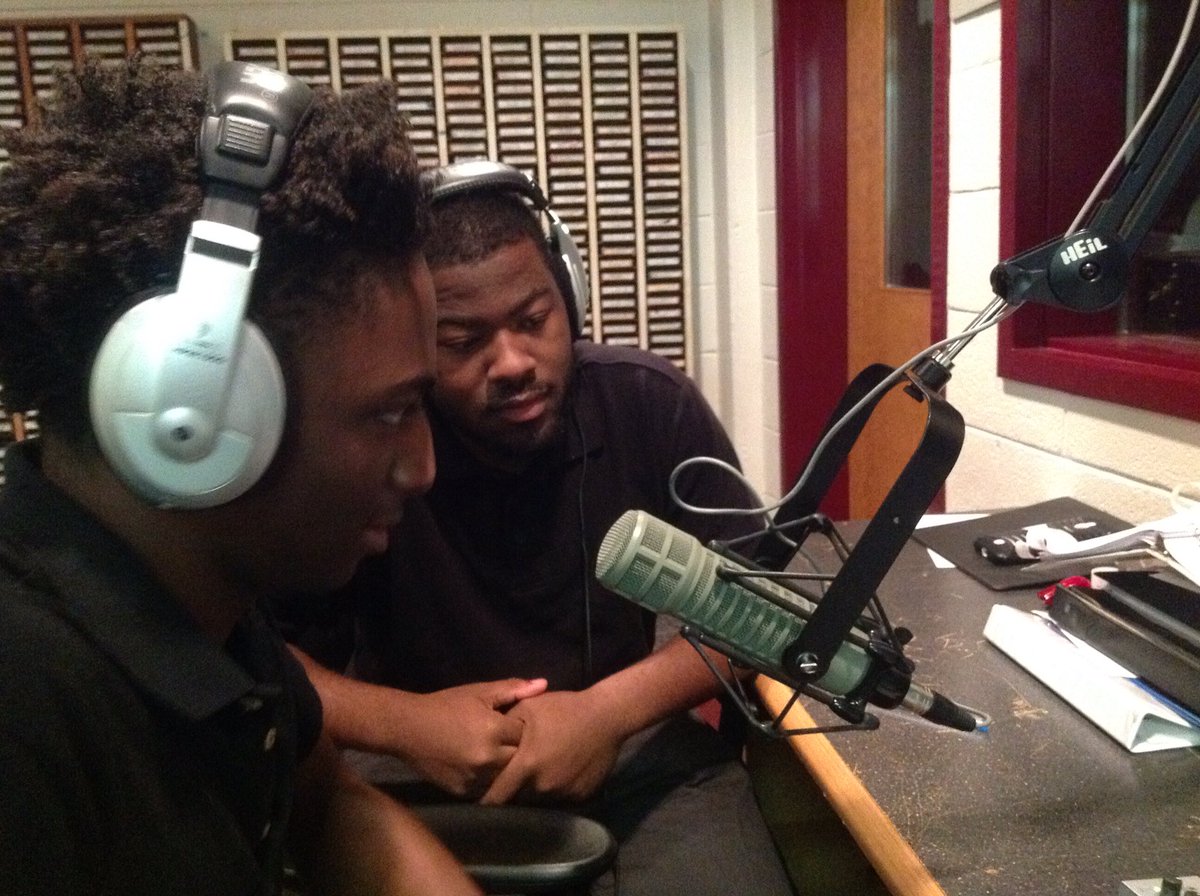 WKCSradio's tweet photo. Jamari and Marquent on the air during our live simulcast with @wkhsradio in Maryland on #HSRD2016 https://t.co/MC2nPvaI45