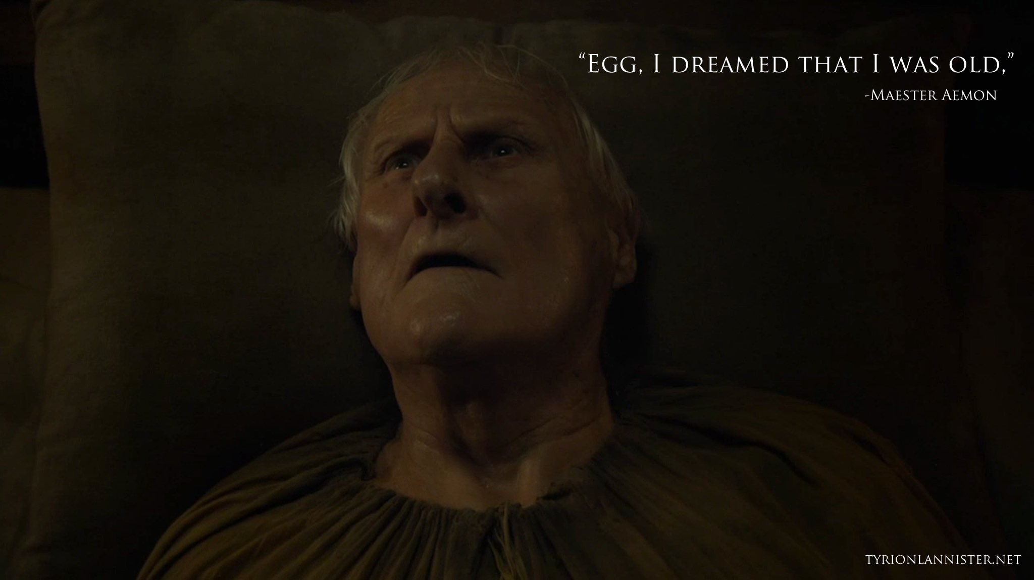 Tyrion Lannister on X: Egg, I dreamed that I was old. — Maester Aemon  #GoT50  / X