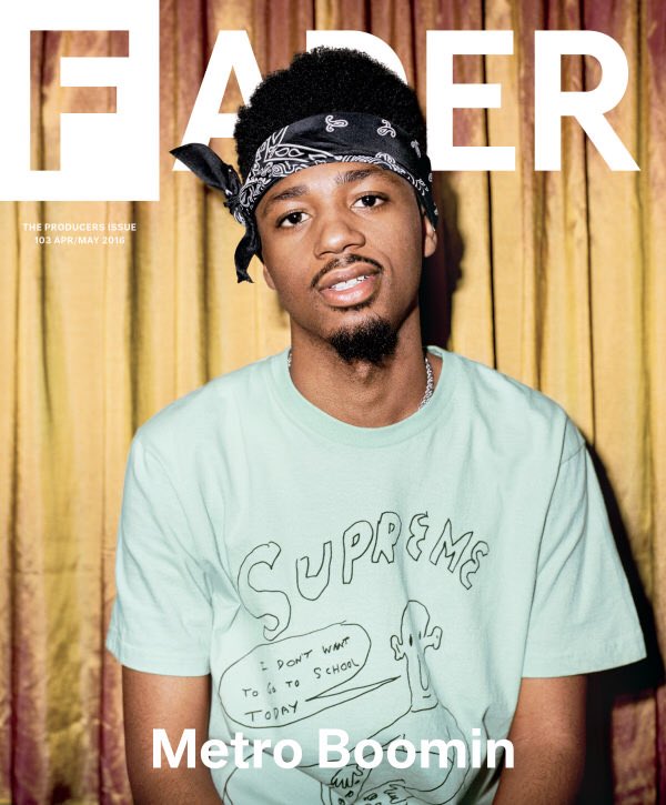 shot the recent <a href="/thefader/">The FADER</a> cover with <a href="/MetroBoomin/">Metro Boomin</a> <3