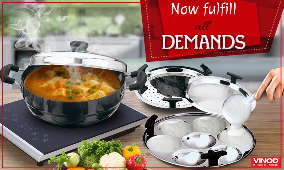 Vinod_Cookware's tweet photo. The #Multikadai follows all your commands whether its cooking gravies  or frying anything your menu demands. https://t.co/V0IJl9fLsw