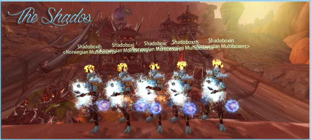 NorMultiboxers's tweet photo. Say Hello to my Shamans on Defias Brotherhood ^^ #Multiboxing #Dualboxing #Shaman #TheShados https://t.co/Cf2eqDiObM