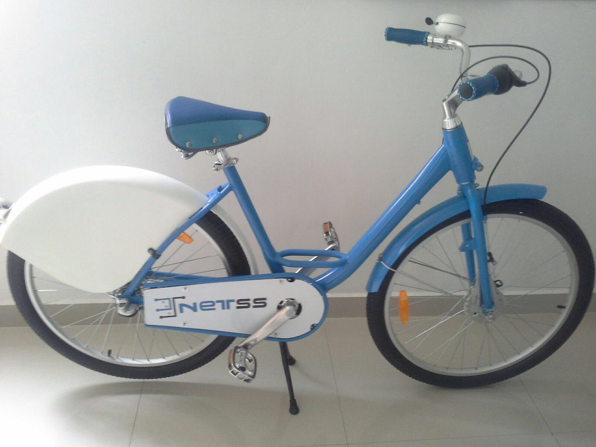 Netssmx's tweet photo. Nuestra primer bici pública 5G, con smartlock, sin necesidad de kiosko. En convenio con A2B y Republic. https://t.co/ZQNppWEEW5