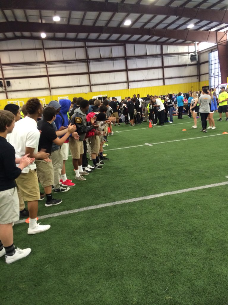 Jackrabbit football supporting Special Olympics! #MeetofChampions