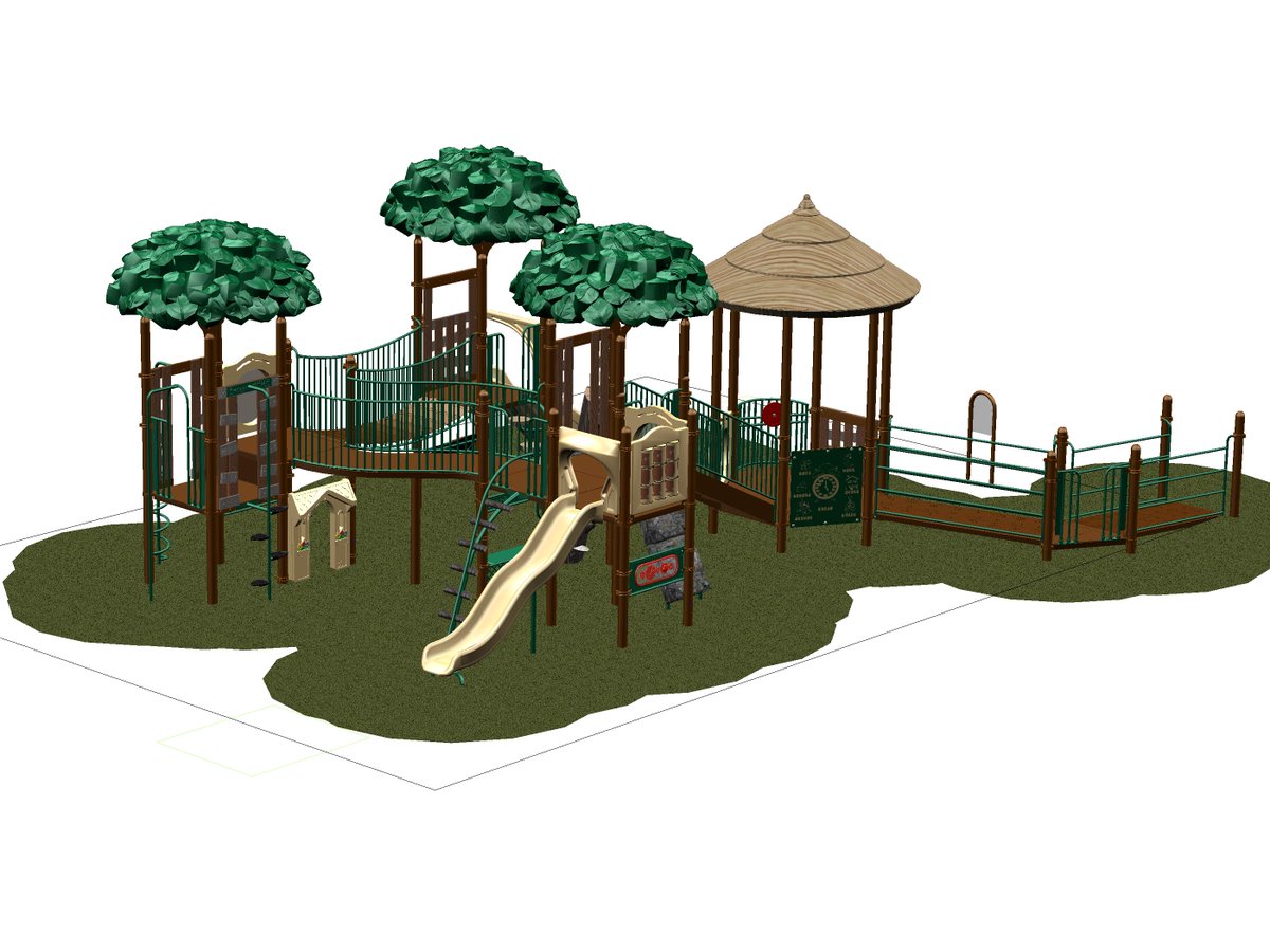 Coming soon! Please excuse construction activity around the playground as this new play structure is installed :)