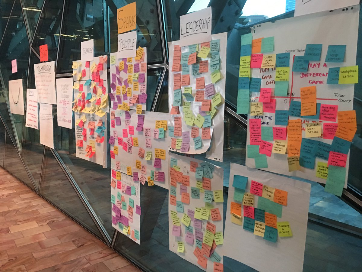 richardharmer's tweet photo. The idea cutting room floor at the #GMDTA  innovation workshop at the #FOW2016 conference - check out the ideas https://t.co/HNloQH1WN0