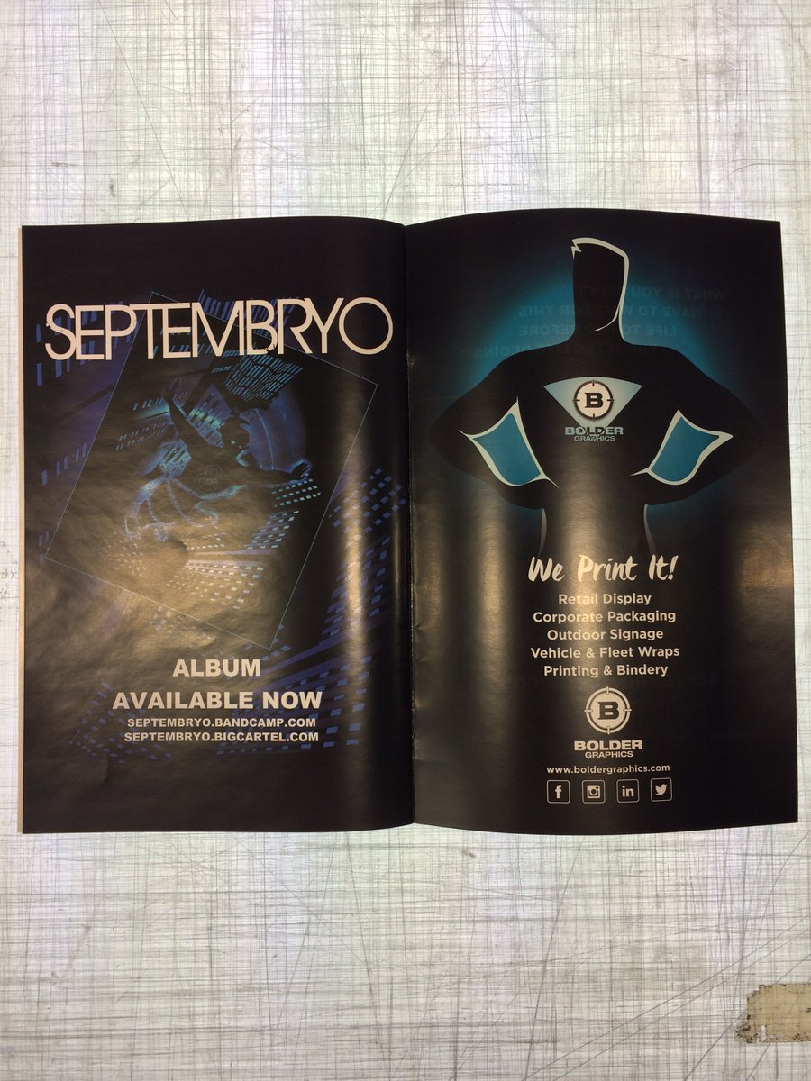 BolderGraphics's tweet image. We had the pleasure of #printing @Septembryo's new comic! It'll be in your hands soon, #yyc.