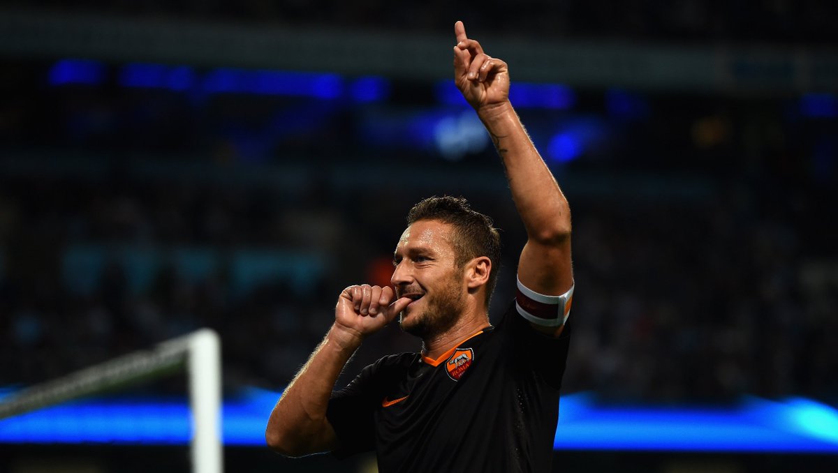 Roma losing 2-1...

86' Totti subbed on
87' Totti scores, 2-2
89' Totti scores, 3-2

Legend.