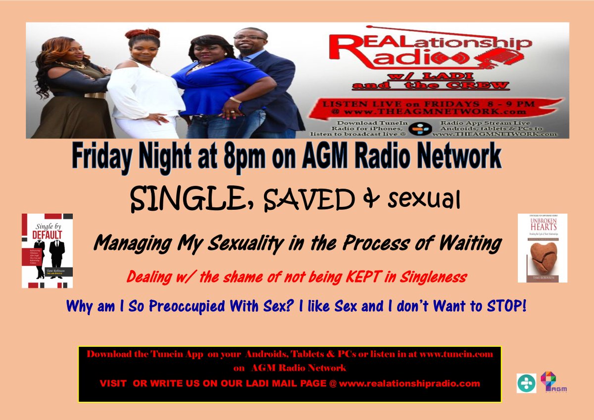 REALationsradio's tweet photo. THE ISSUE NO ONE WANTS TO TALK ABOUT, BUT MOST STRUGGLE WITH!   LIVE FRIDAY NIGHT #AGMNETWORK #REALATIONSHIPRADIO https://t.co/eVz27sngjY