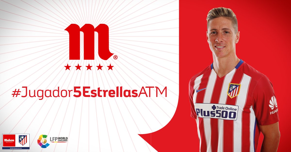 futbolmahou's tweet photo. RT o Me Gusta si crees que Torres ha sido el #Jugador5EstrellasATM del @Atleti en el partido ante el Athletic. https://t.co/LV51BJsT4q
