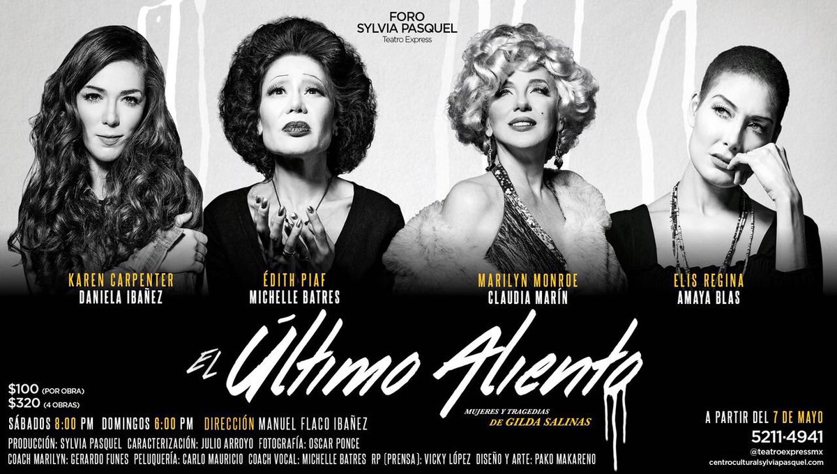 vickylopeztv's tweet photo. Ya arranca la Segunda Temporada del #ÚltimoAliento 🎭 en @ForoPasquel Productora @SylviaPasquel Director @flacoibanez https://t.co/XTf4lRJhv3