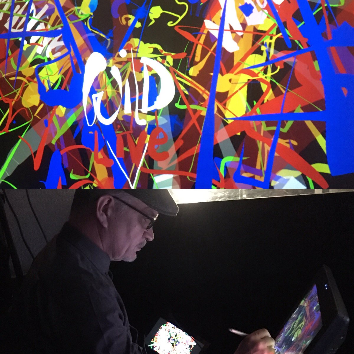WILDLIVELONDON's tweet photo. Nikolai Kozin killin' it again!#WILDLIVE #5 #electrovisual #visual #art https://t.co/cOKfYqnNL8