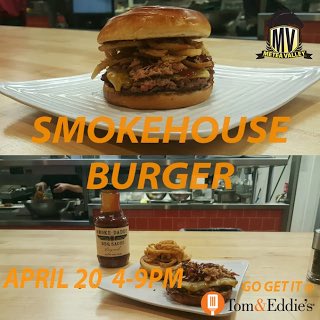 MVburgchallenge's tweet photo. Come out tonight, support Metea and try the smokehouse burger! Tom and Eddies from 4-9 pm!!🍔 Be there or Be Square 👅 https://t.co/tfTmUzPmfQ