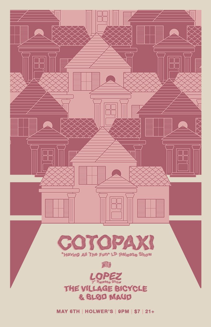 CotopaxiBand's tweet image. Official Pgh LP release show may 6th @ Howlers! 😚