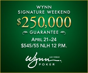WynnPoker's tweet photo. The Wynn Signature $250K Guarantee tournament kicks off tonight at 5PM with a $60/20 super satellite. #WynnSignature https://t.co/DT0Rb7lvc5