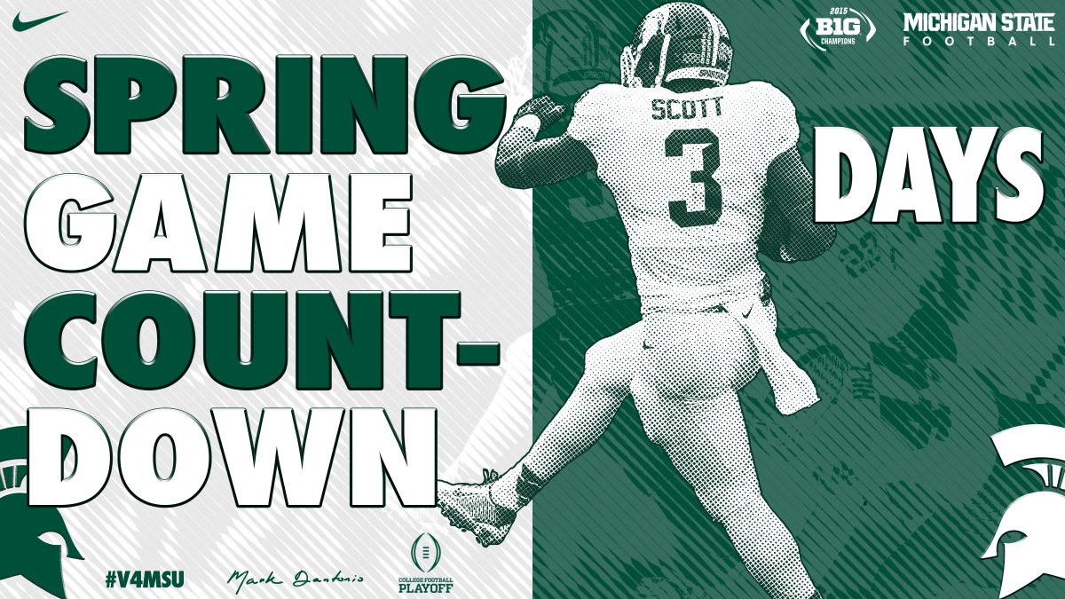 MSU_FBRecruits's tweet photo. The Countdown Continues. #SpartanSpring16. 3 Days Away https://t.co/zn873wZ1Jk