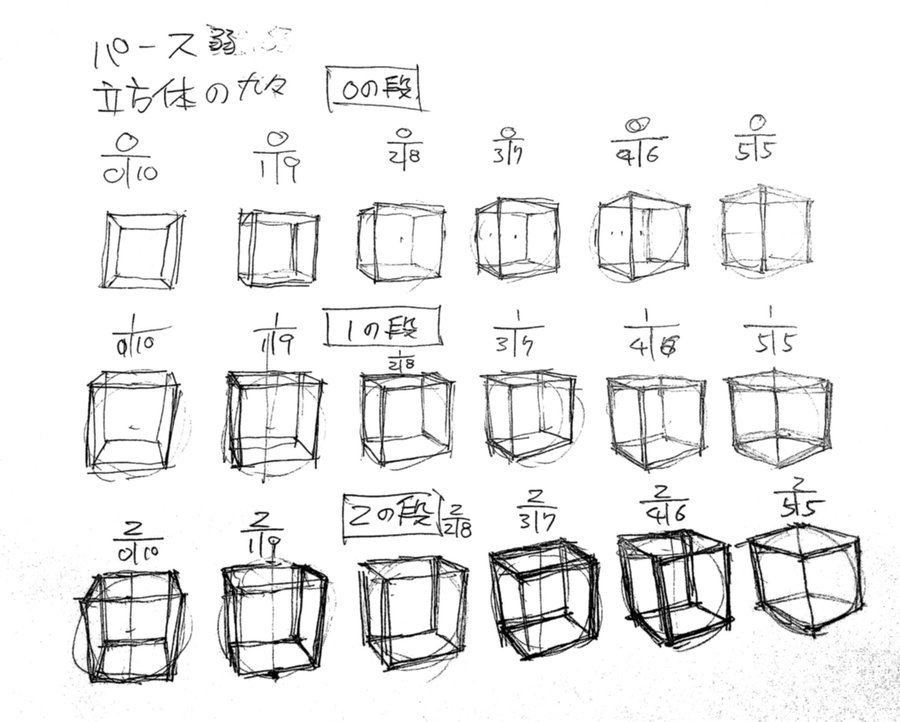 立体感覚を養うために 立方体の九九 をやってみた わかったことまとめ Tankのお絵描き墓場