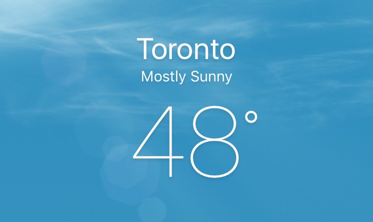 CClearIntention's tweet image. Today's current weather in the GTA, 48 degrees not to many clouds in the sky #Toronto #Brampton #Mississauga 🌞