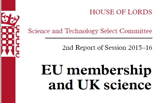 Lords report out today: 'overwhelming balance of opinion' values UK membership of EU. 'publications.parliament.uk/pa/ld201516/ld…