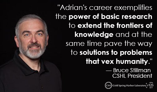 Congratulations to Adrian Krainer on his election to <a href="/americanacad/">American Academy of Arts & Sciences</a>! bit.ly/1SZGrQK