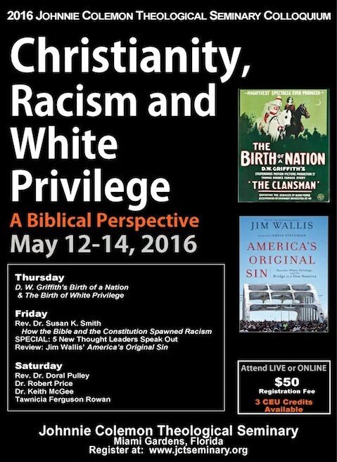 ufbl1974's tweet image. Register for the 2016 JCTS Colloquium TODAY! eventbrite.com/e/2016-colloqu… #Christianity #Racism #WhitePrivilege #Bible