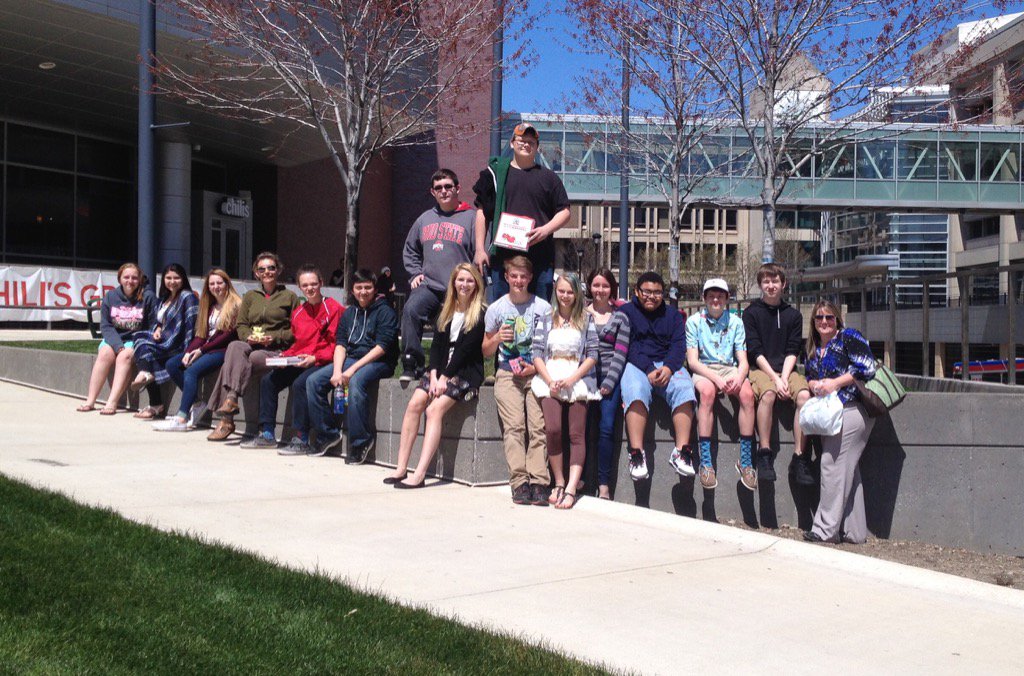 AngelaTrythall's tweet image. Awesome day with my 9th graders in Cleveland for Shakespeare and lunch. @francis_scruci