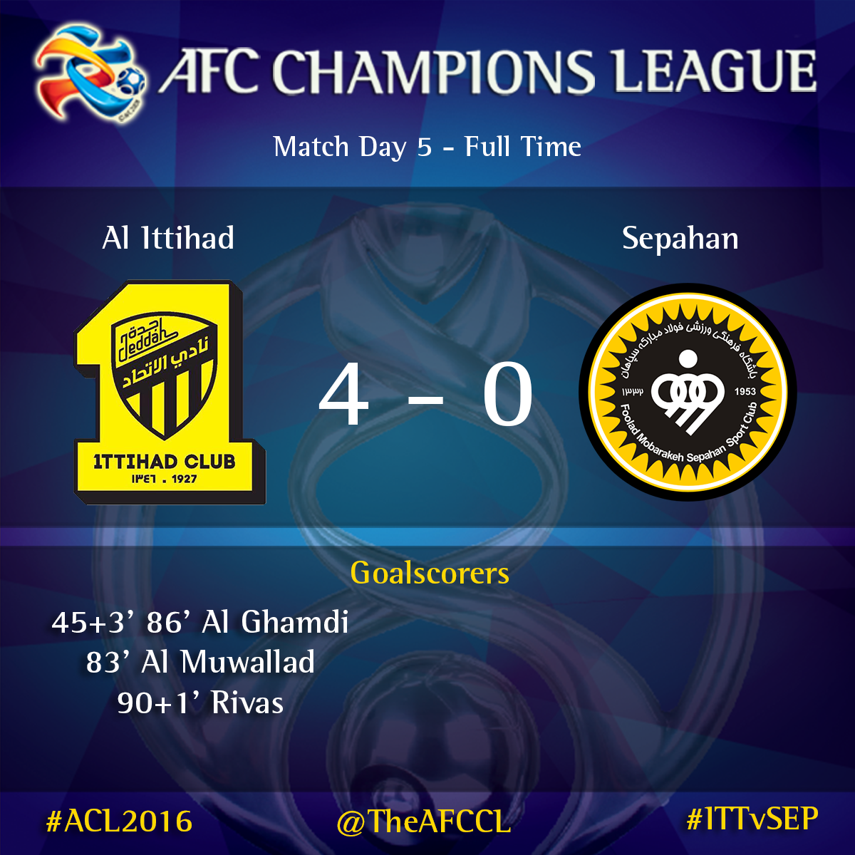 Busted: AFC calls off ACL tie between Sepahan vs Al-Ittihad over