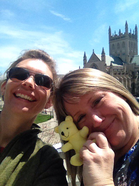 AngelaTrythall's tweet image. Julie's bear having a great trip to Cleveland with BGHS teachers and students. @KSwitzerBGCS