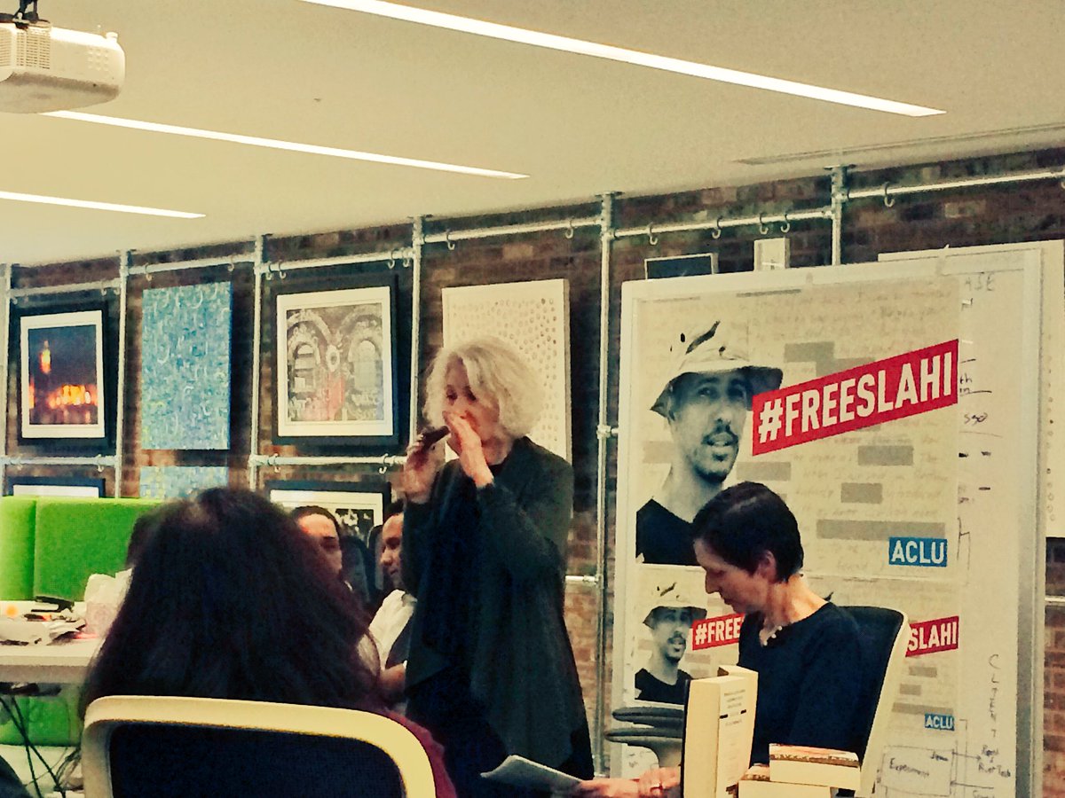 gabidallariva's tweet photo. Presenteing the book 'Guantanamo Diaries' at our #London office @thoughtworks #FreeSlahi #ThoughtWorksUK https://t.co/tCTcayiWYC