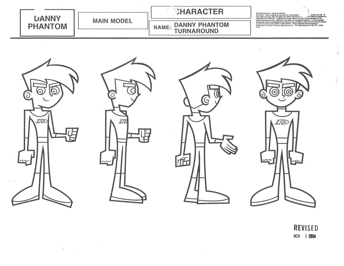 DANNY PHANTOM model sheet! 2004! #dannyphantom #nickelodeon #butchhartman <a href="/NickAnimation/">Nickelodeon Animation</a> @NickelodeonTV