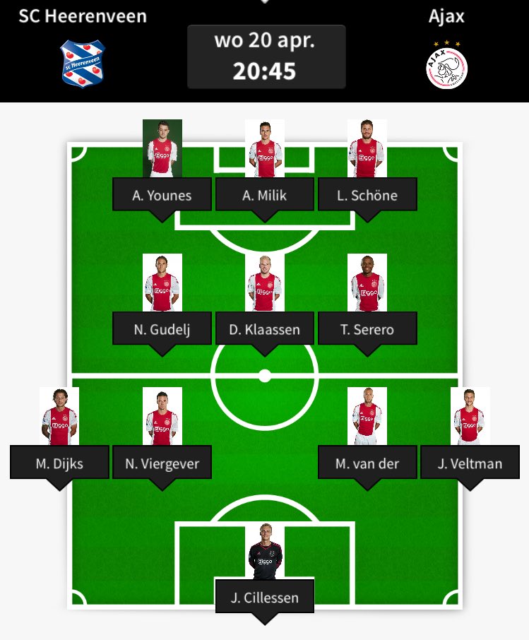Deze 11 spelers betreden het veld! Meest opvallende speler: Thulani Serero

#PRIDEOFMOKUM #ROADTO34