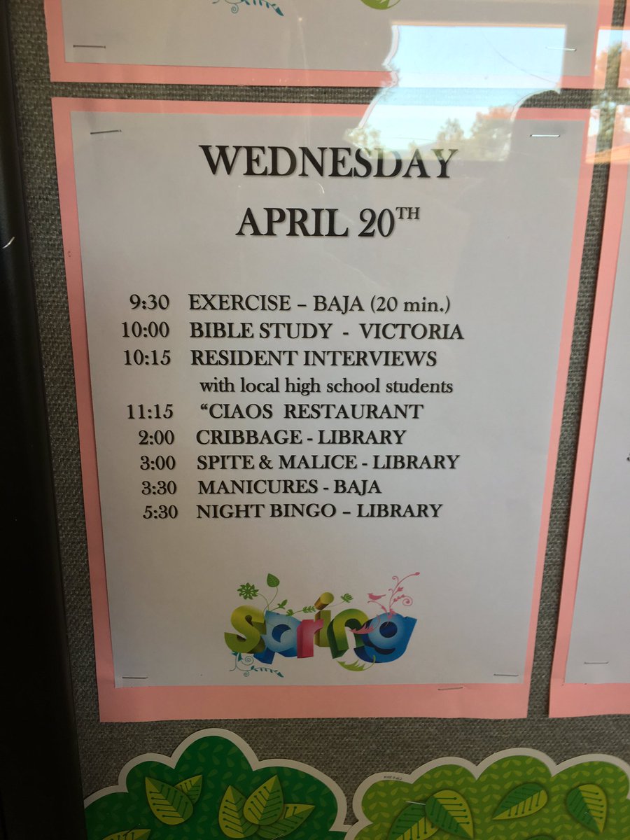 <a href="/vista_visions/">VistaVisions Academy</a> Ss interviewing residents @ Rancho Vista about their teenage years. American Teenager Project #vvaatp