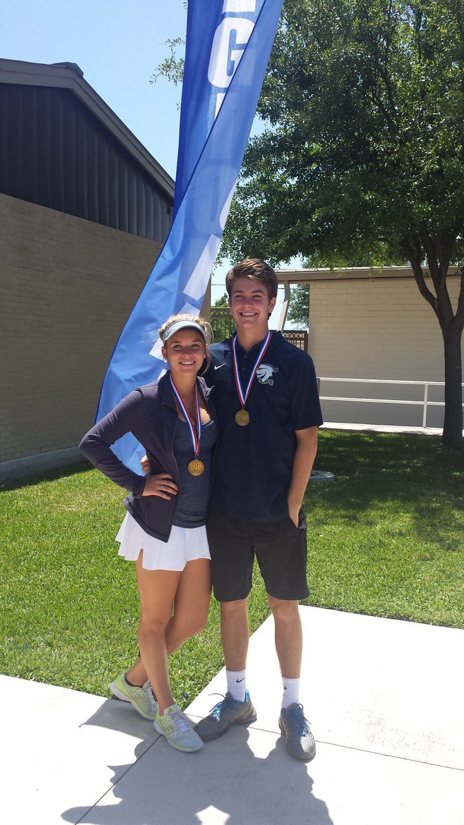 Congrats to Sara Brickner and Luke Sullivan for placing 3rd in mixed doubles.  @ChargerStampede <a href="/LeechStan/">Boerne ISD Athletics</a>