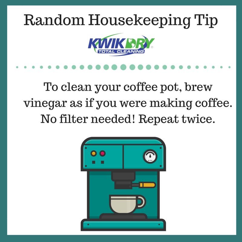 kwikdry's tweet photo. #Vinegar is KING! In case you' ve been wondering how to #clean your #coffeepot for weeks now...Here's how! #KwikDry https://t.co/NTxL34kcyF