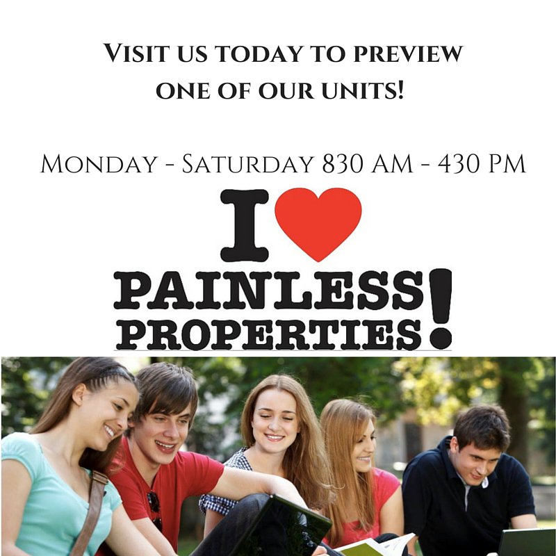 PainlessProps's tweet image. Stop by and check out one of our units! #painlessproperties