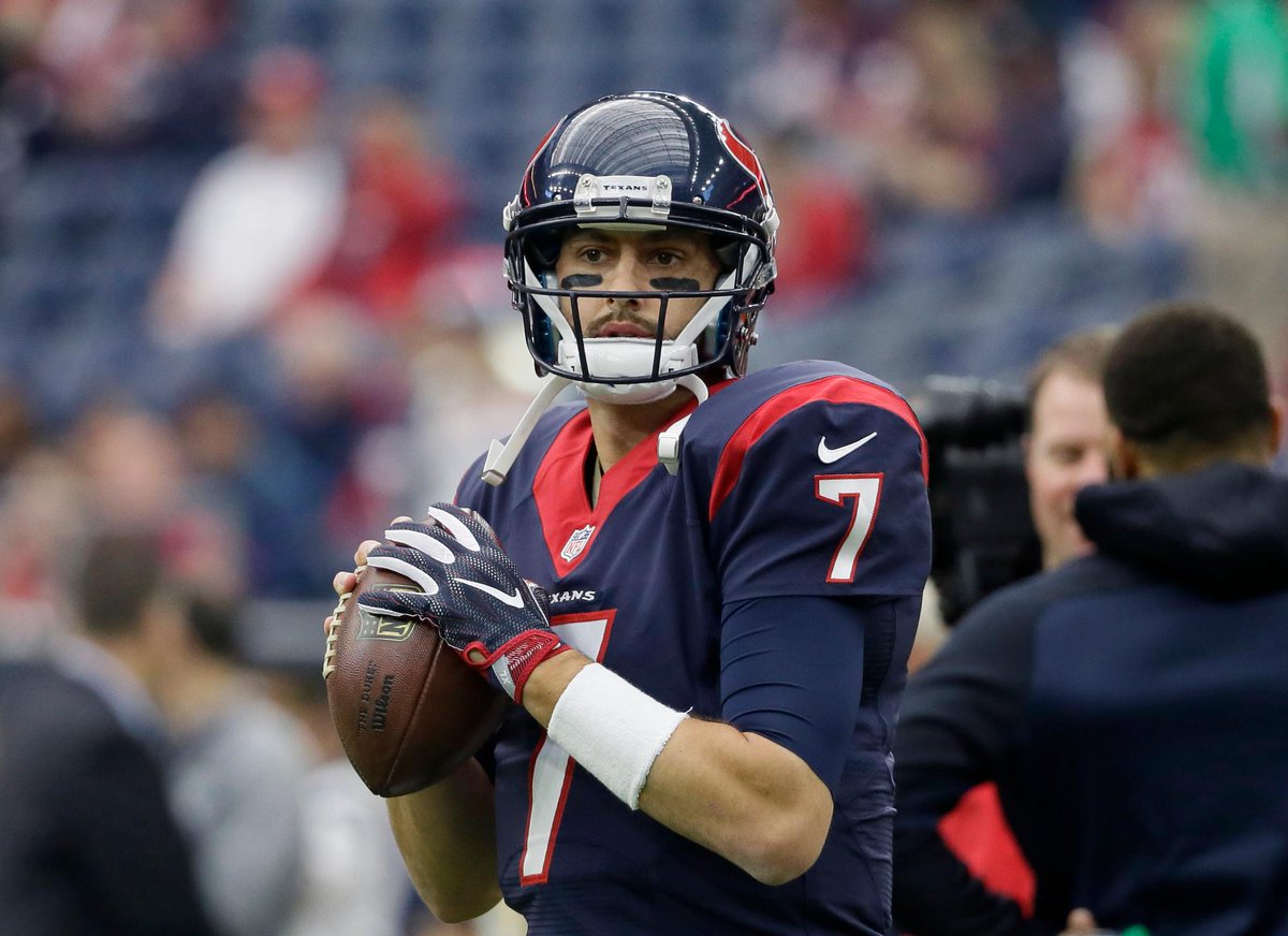 ESPNNFL's tweet photo. After a visit with the Jets, Brian Hoyer is heading west to meet with the Broncos, https://t.co/1XNL9dM2b6 https://t.co/8cBlwil5uf